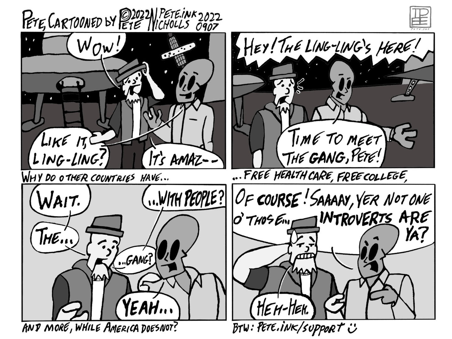 Help Pete, IRL keep making comics!